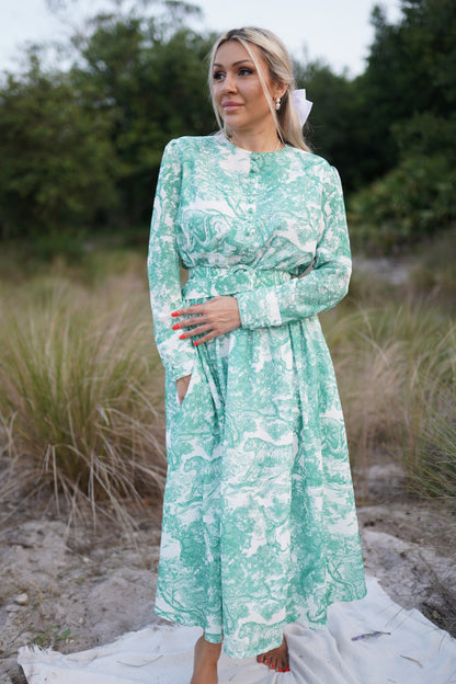 Grace Toile Floral Dress