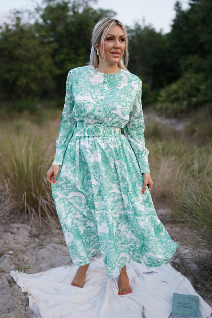 Grace Toile Floral Dress