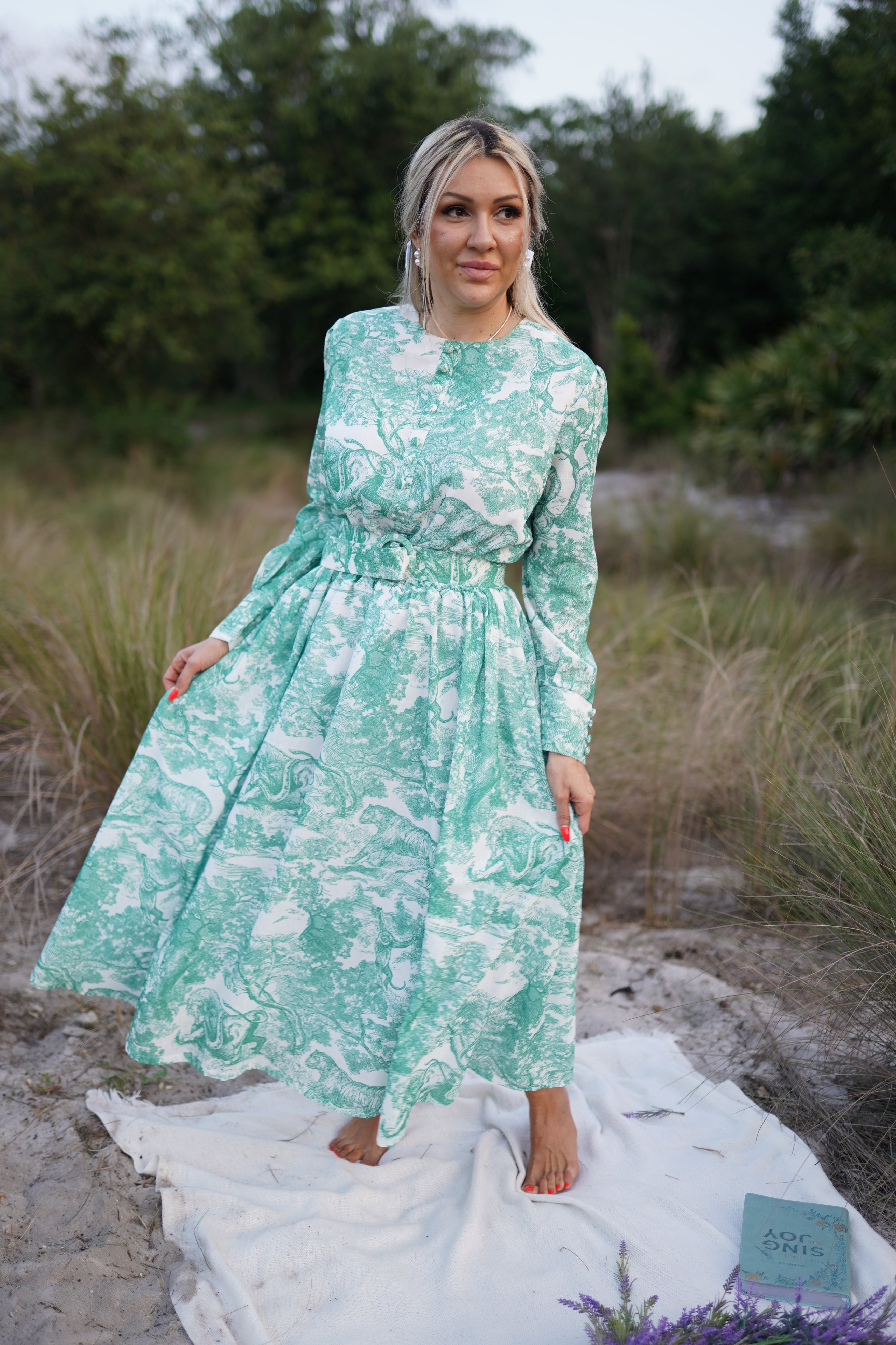 Grace Toile Floral Dress