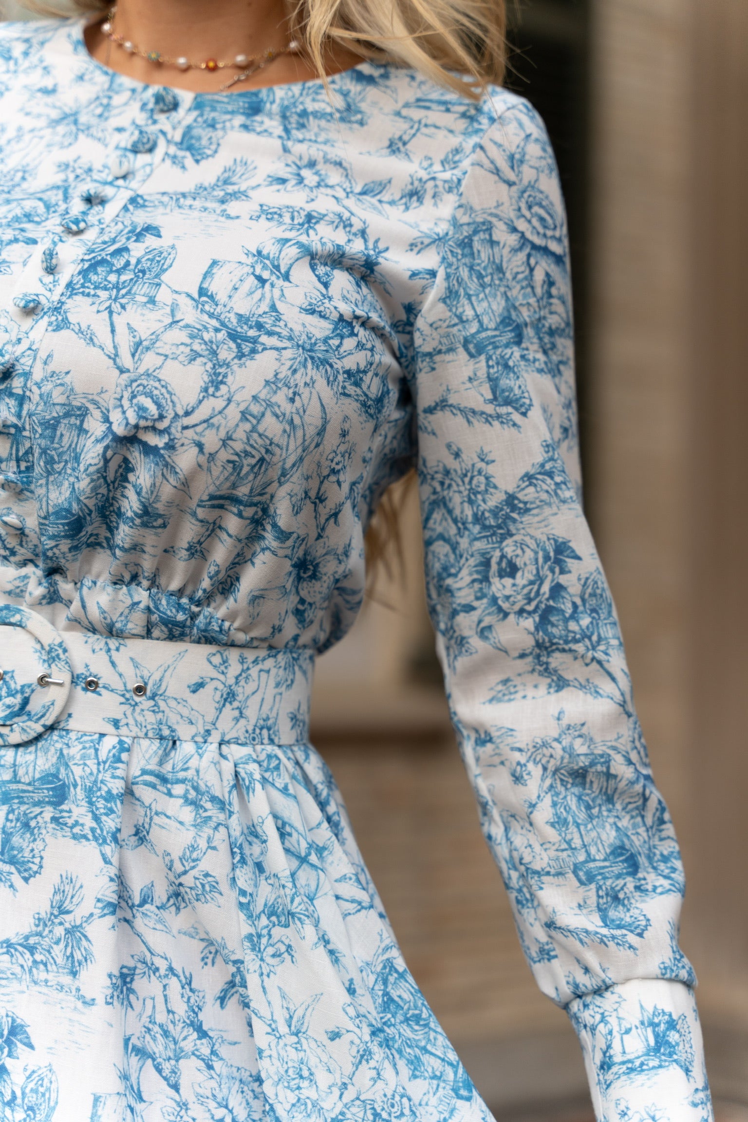 Grace Toile Floral Dress