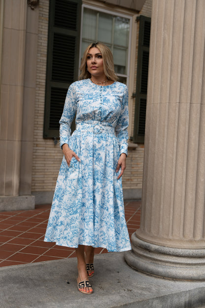 Grace Toile Floral Dress