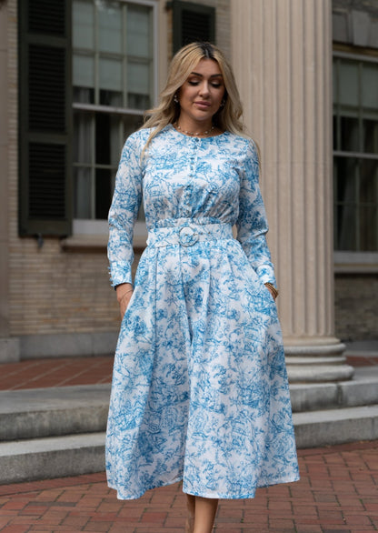 Grace Toile Floral Dress