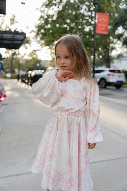 Pink Flower Girl Dress