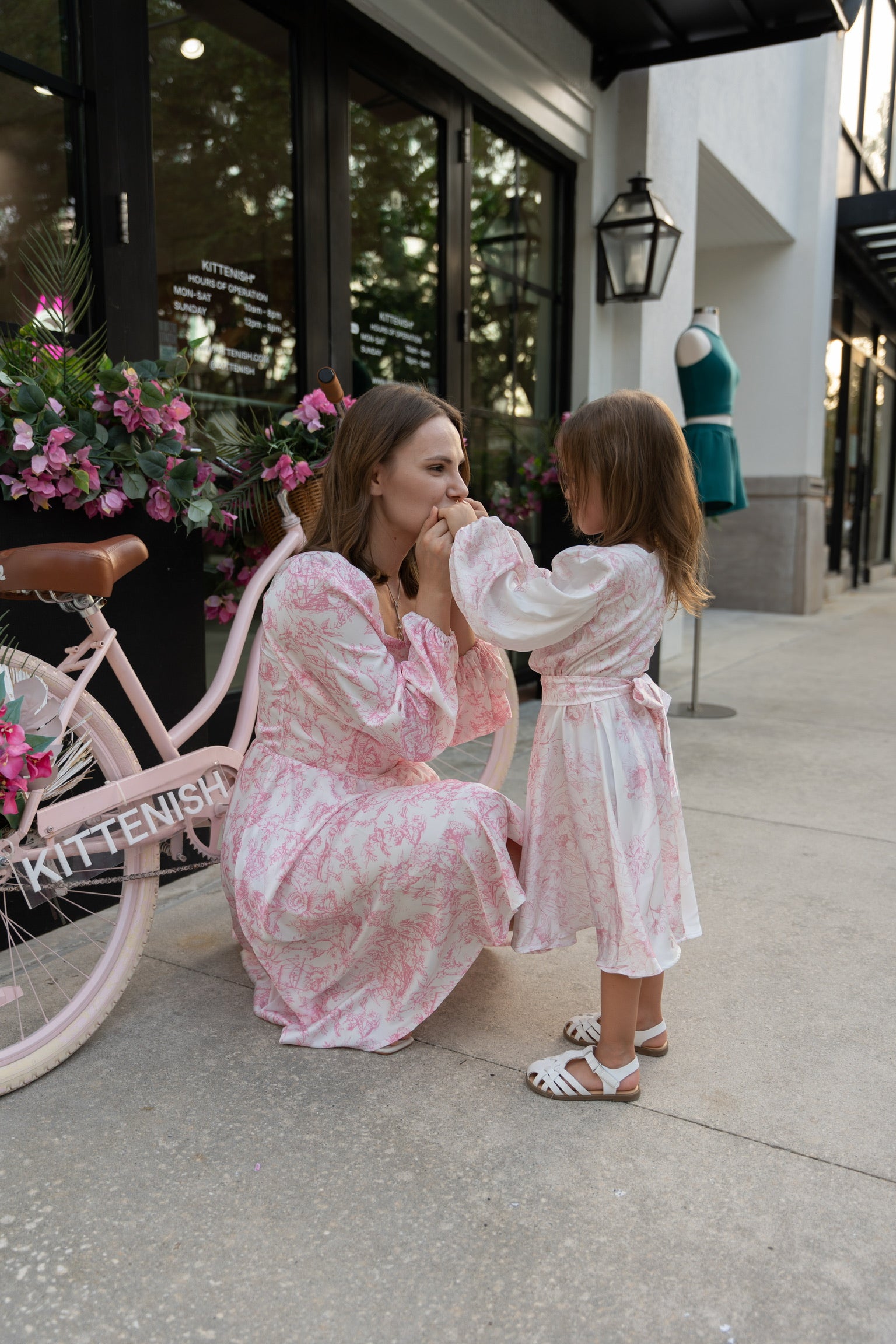 Pink Flower Girl Dress