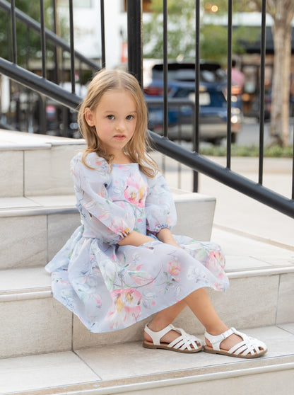 Princess Periwinkle Flower Girl Dress