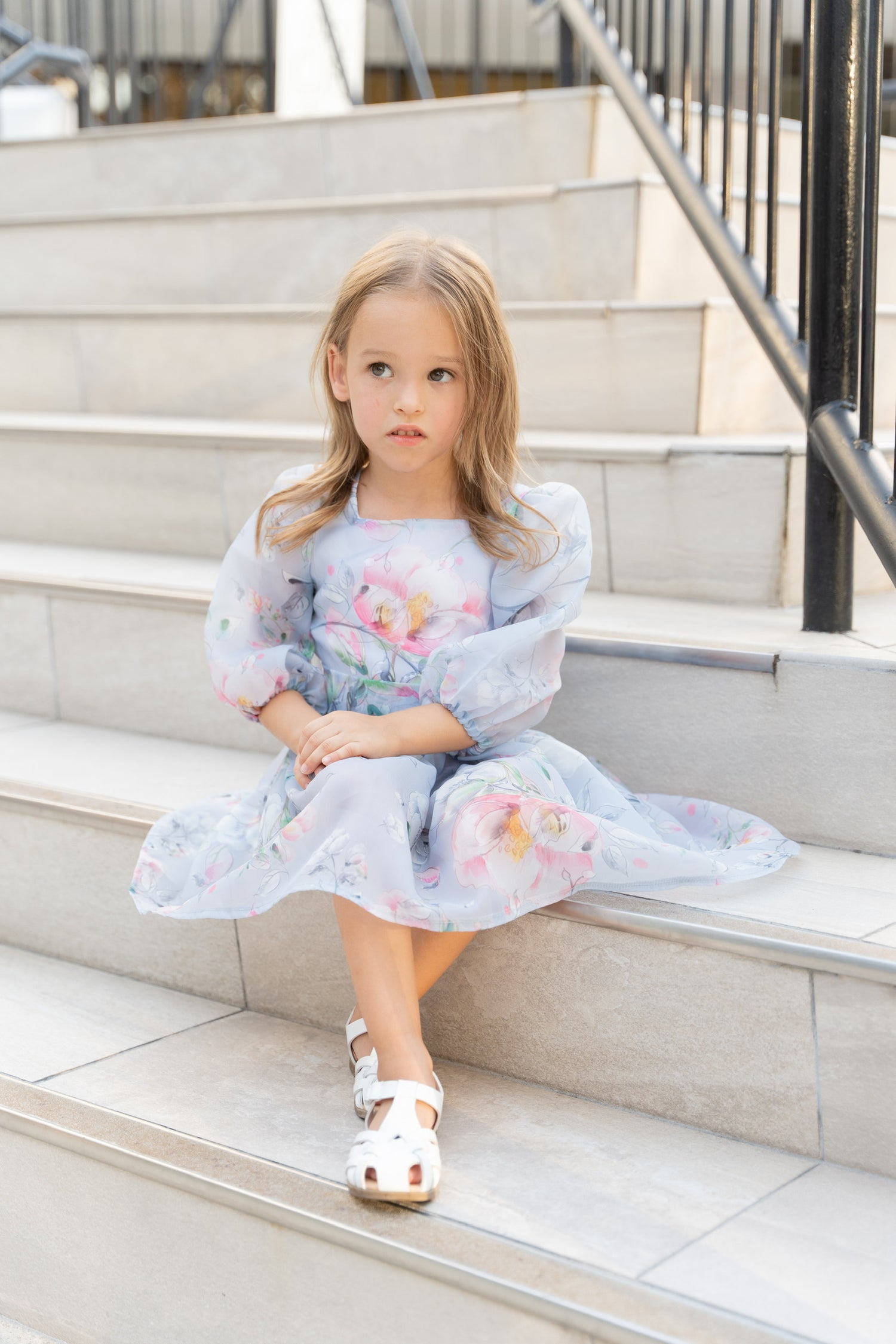 Princess Periwinkle Flower Girl Dress