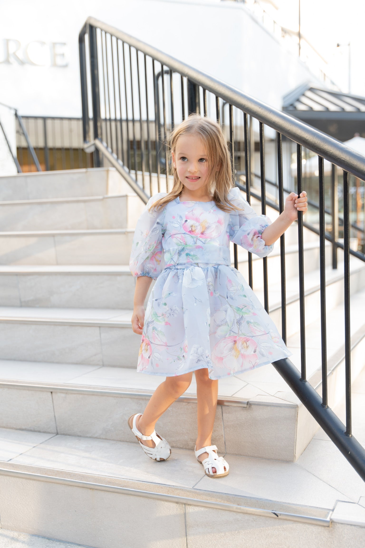 Princess Periwinkle Flower Girl Dress