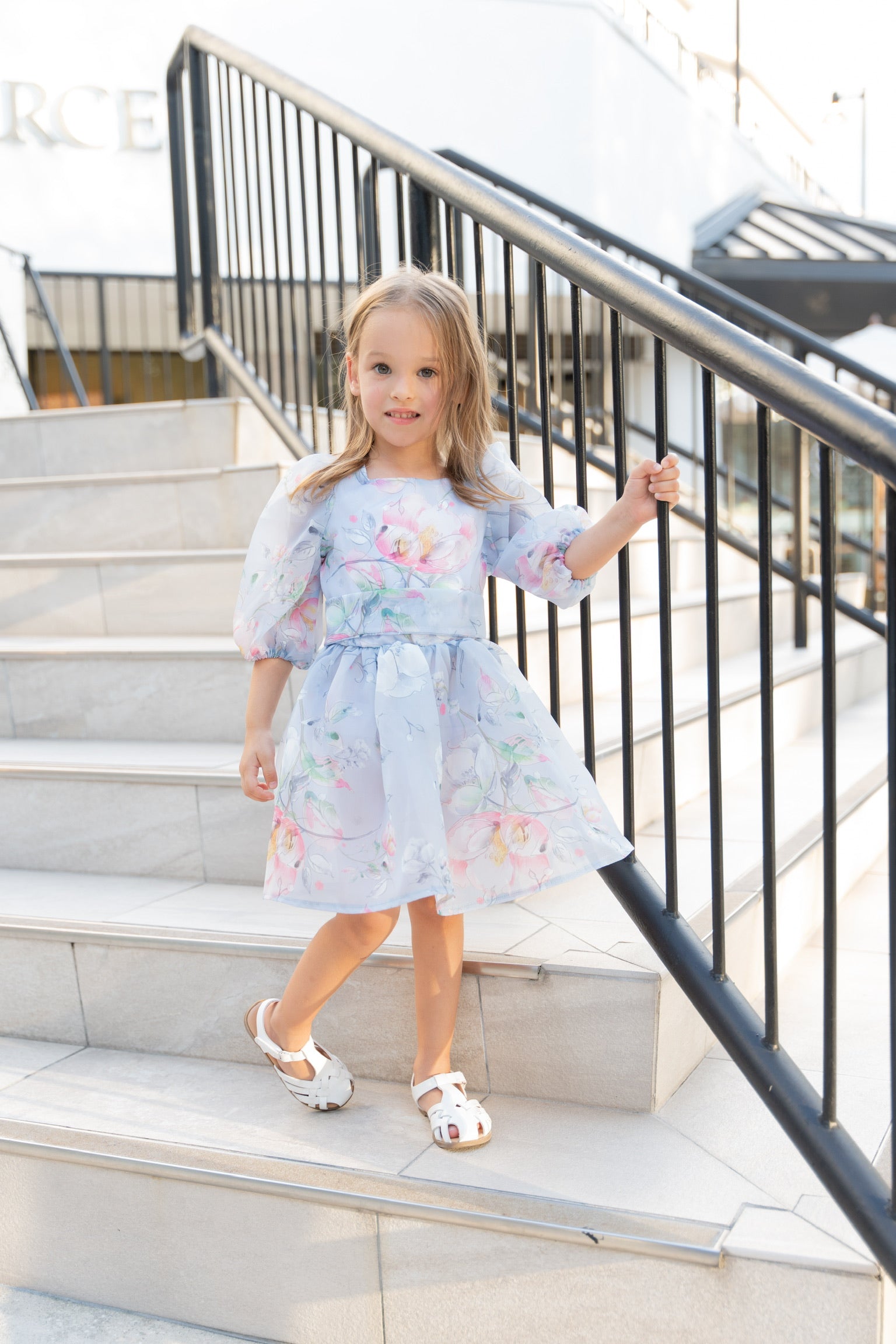 Princess Periwinkle Flower Girl Dress