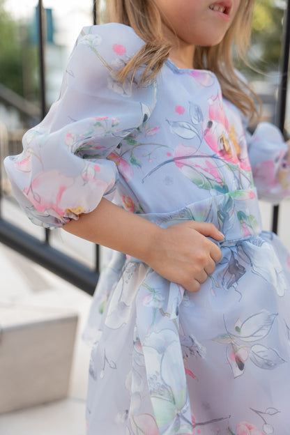 Princess Periwinkle Flower Girl Dress