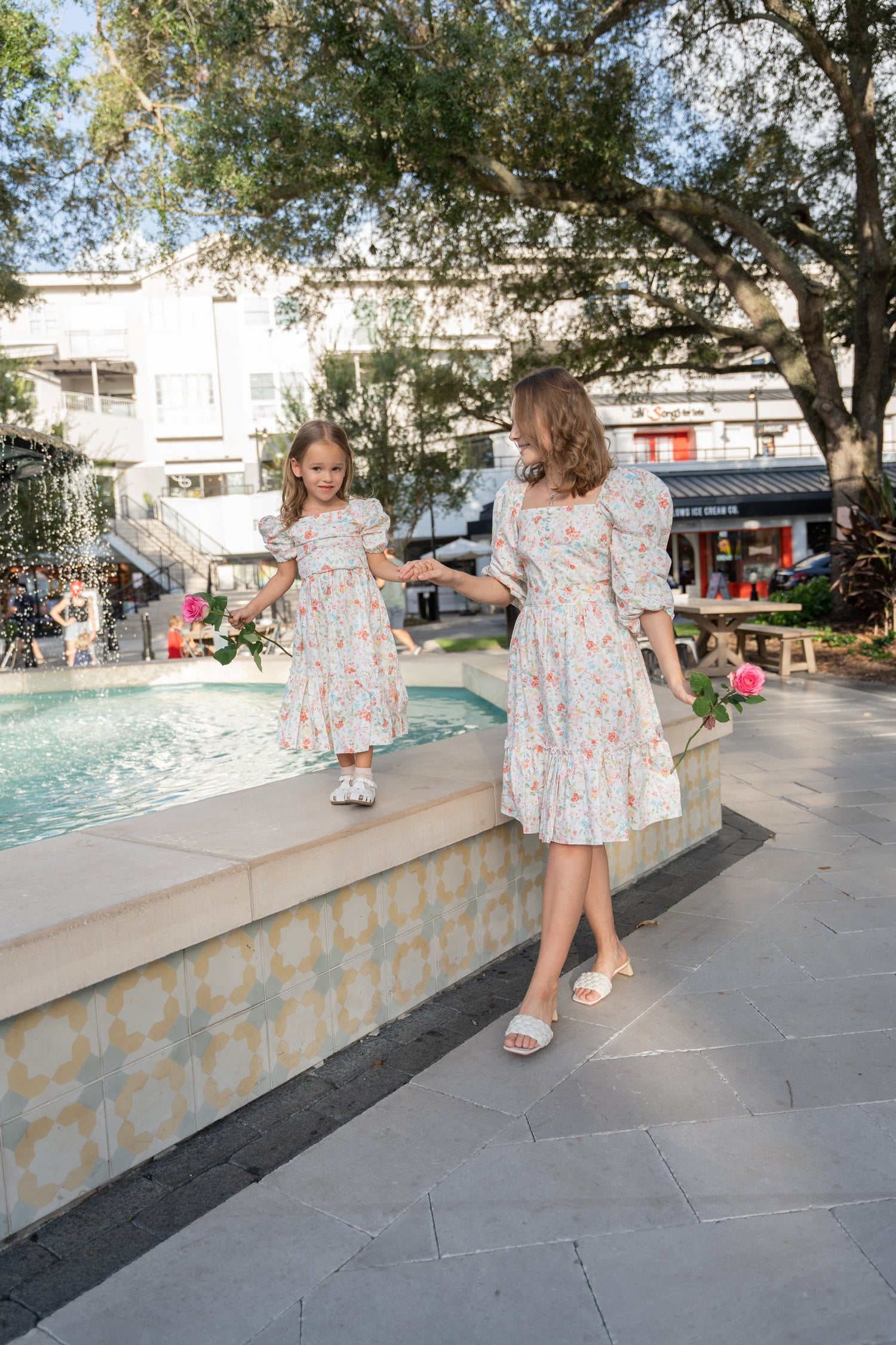 Nataly Cotton Puff Sleeve Dress