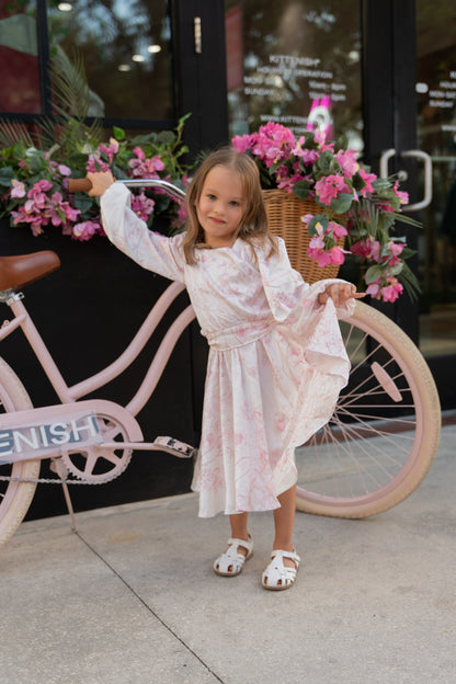 Pink Flower Girl Dress