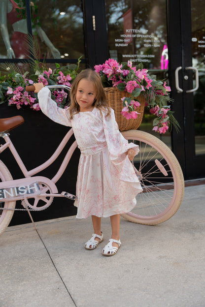 Pink Flower Girl Dress