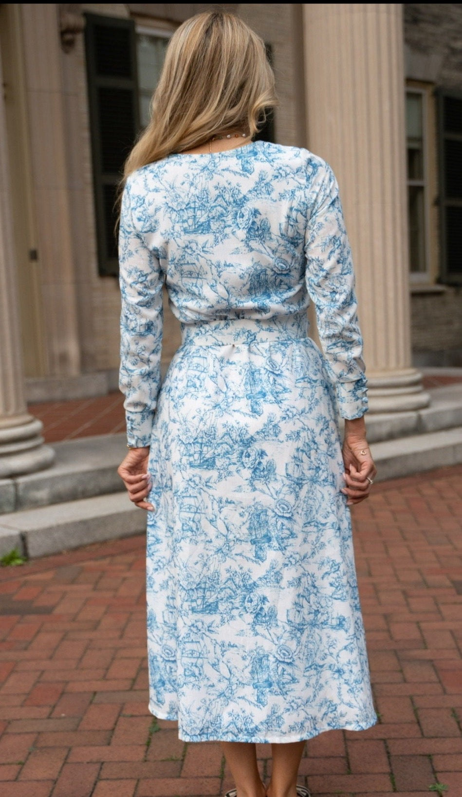 Grace Toile Floral Dress